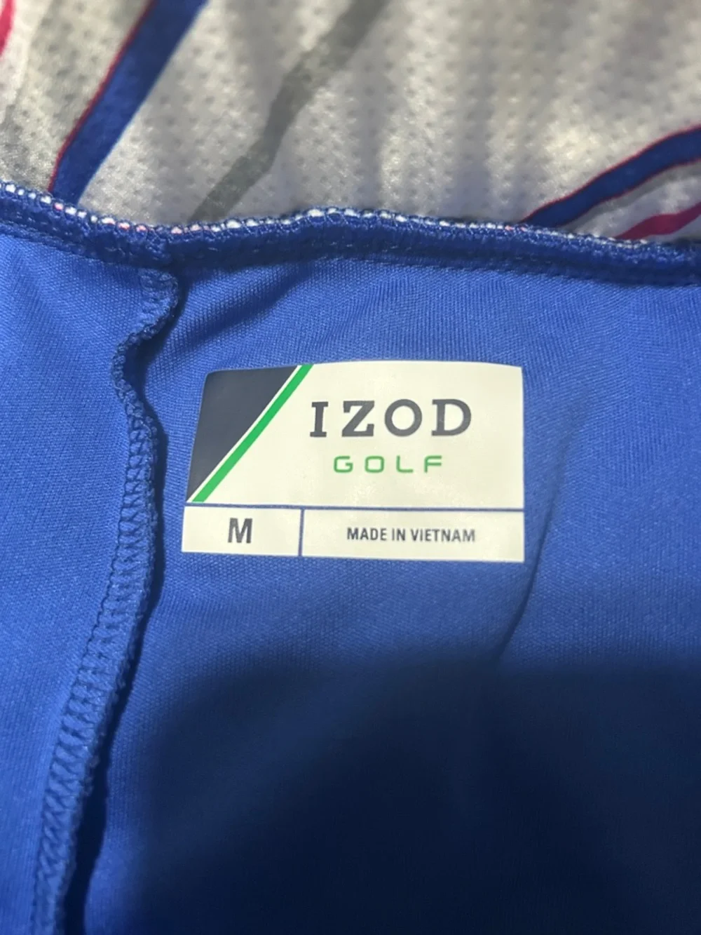 Izod Women’s Blue Golf Skort with Striped Waistband